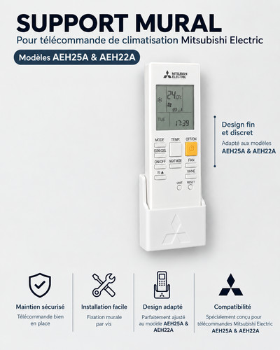 Support télécommande clim - support,