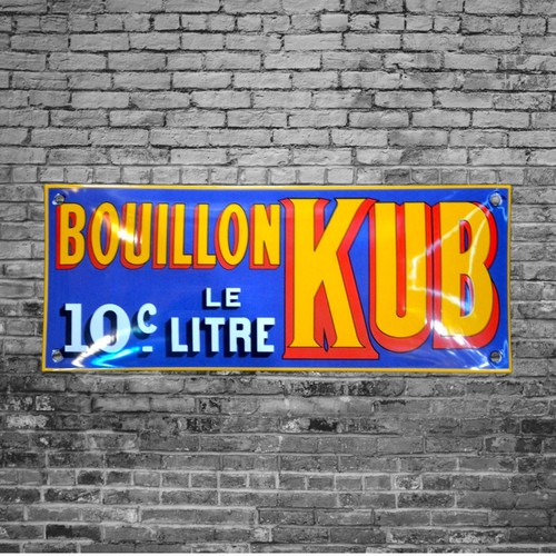 Plaque émaillée kub - émaillée,