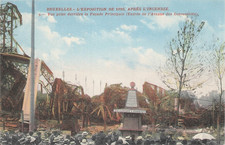 Brussel - Brussels - The 1910 Exhibition after the fire -97681
