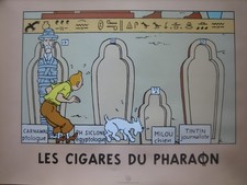 Rare grande affiche Moulinsart