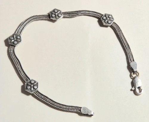 Bracelet ancien argent 925 - bracelet,