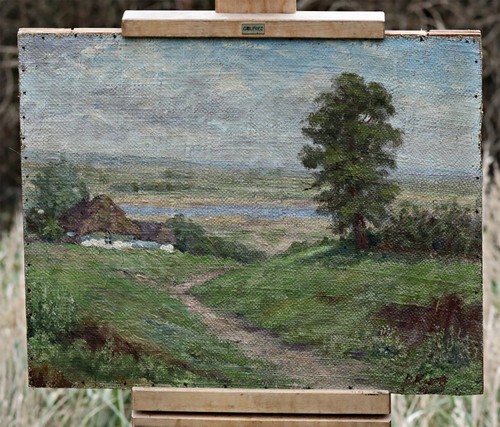 Paysage rural avec chemin - rural,