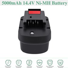 Ni-MH Batterie 14.4V 5000mAh pour BLACK&DECKER A144 A14 HPB14 499936-35 BPT1048
