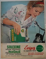 Ancienne publicité mélange anticalamine SOLEXINE pour VELOSOLEX