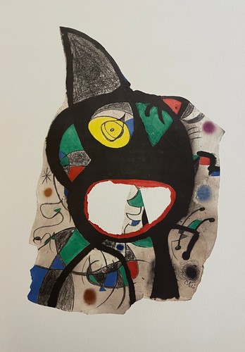 Joan miro tête dans - miro, la