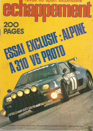 Echappement alpine a310 - n°99,