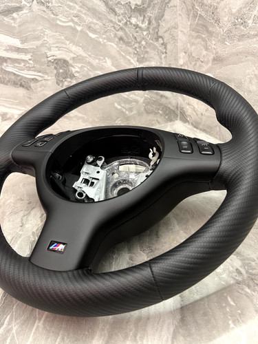 Bmw oem volant carbone cuir - oem,
