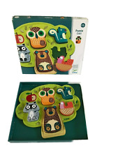 26⚜️ Educational Toy Learns Shapes While Having Fun Oski Djeco Relief Puzzle