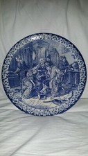 Ancienne Assiette Bleu De