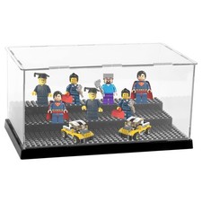 Perspex acrylic display case for mini-figures stackable model showcase min...