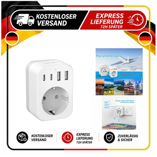 Jsver adaptateur prise - adaptateur,