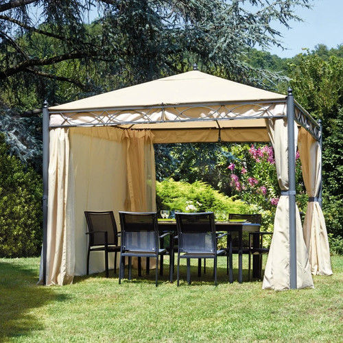 Tonnelle jardin fer 3x3m - jardin, en