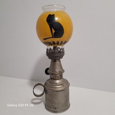 Chat Peint Verrine Verre Lampe