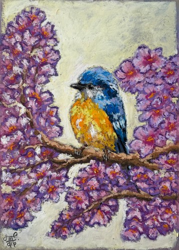 Mésange art original - art,