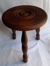  tabouret tripode vintage de traité bois brutaliste Dudouyt stools Perriand 