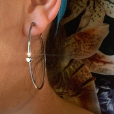 Pesavento DNA Spring Diamond Hoops .925