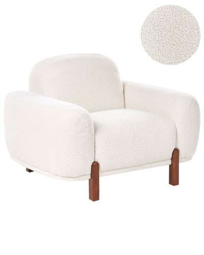 Fauteuil bouclé organique - fauteuil,