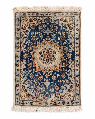 Vintage blue ivory wool - vintage,