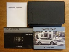 Ssangyong XLV Owners Handbook/Manual and Wallet 16-21
