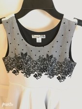 Girls Special Occasion Dress with Laces size 12 - (approx 28" top-to-bottom)