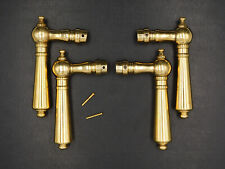 ▨8X8mm, Lot of 2 Antique Pairs of Bronze Kickstand Handles, 1960, Empire Style