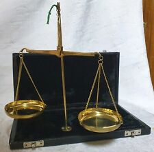  Precision tripod scale in leather suitcase from Jeweler or pharmacist.