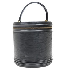 LOUIS VUITTON Cannes Hand Vanity Bag Epi Leather Black France M48032 35CA085