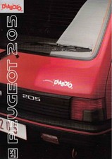 Catalogue Brochure Peugeot 205