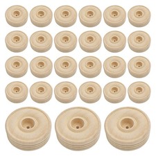  30 pièces roues en bois