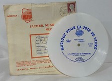Antique 45t Soft Vinyl Record Cafés Maurice Les Faïencés d'Auvergne 1961