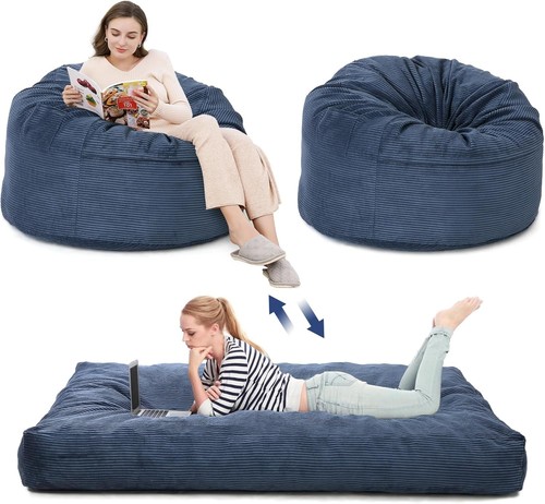 Large bean bag chair - chair, bed
