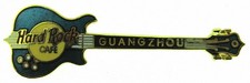 Hard Rock Cafe 1998 Guangzhou small green Mark King Alembic bass gtr. Pin