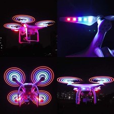 4pcs LED Light Flash Hélices Accessoires De Charge USB Pour DJI Phantom 3