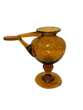 lampe à huile bougeoir verrerie Biot verre bullé artisanal  Alpes-Maritimes 