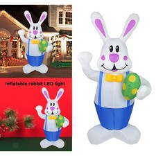 Géant Gonflable Lapin de Pâques Lapin Lumineux avec LED  de Fête En