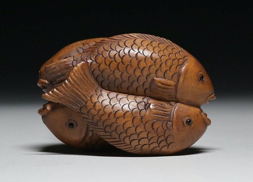 Ancien netsuke japonais quatre - japonais,