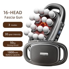16-Head Fascia Gun High-Frequency Vibration Body Massage Back and Waist Massager
