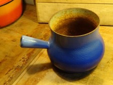 Antique blue cast iron pan ø 20 cm