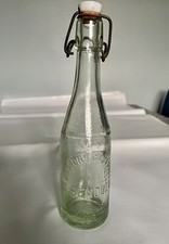 Bouteille ancienne de bière , limonade .BOISSONS GAZEUSES G BENQUET.