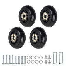 4x Roulette Valise Caoutchouc