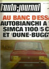 L'AUTO JOURNAL N°02 DOSSIER R12 / AUTOBIANCHI A111 / DUNE BUGGY/ SIMCA 1100 5CV