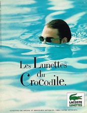 ADVERTISING ADVERTISING 094 1994 LACOSTE GLASSES frames & optics CROCODILE