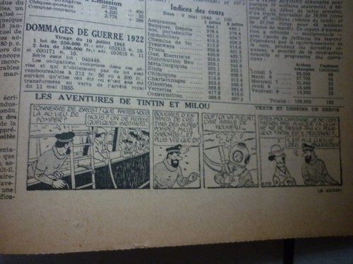 Tintin journal soir num - tintin,