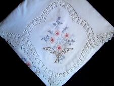 Communion tablecloth baptism 10/12 people handmade crochet embroidery flower 339x164