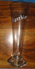 old enameled flute beer glass Tigerbier Fort Carré St Dizier François 1