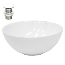 Lavabo blanc ronde céramique