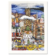 Linnea Pergola, "Light Snowfall in NY" 3D Limited Edition, Hand Signed with Lett