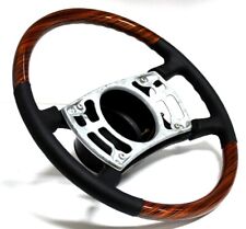Steering wheel Mercedes W123 R107 leather Zebrano wood until 1980 21 mm hole