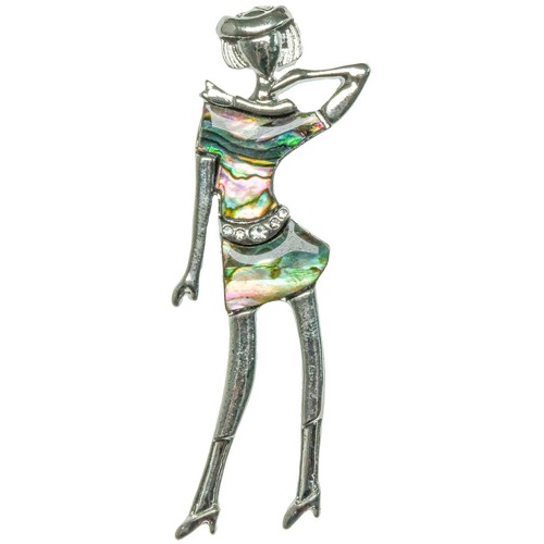Broche dame robe avec - dame,