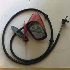 1974 1975 1976 1977 1978 Ford Mustang Passenger Side Door Mirror Red OEM